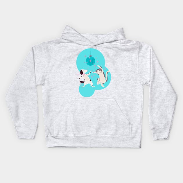 animals dancing Kids Hoodie by Design craft